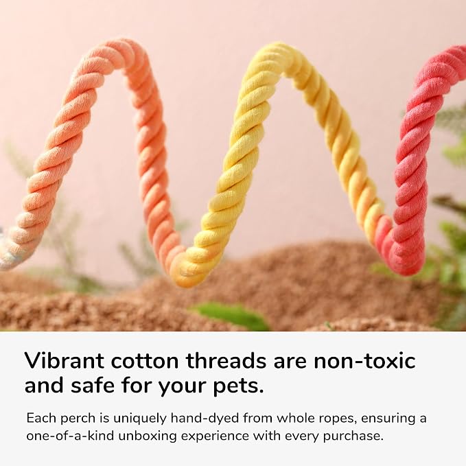 Multi-Color Rope Bird Perch Toys - Image 3