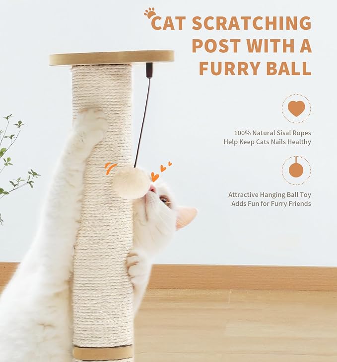 Made4Pets Cat Scratching Post Cat Scratcher Kitten Toys - Image 4