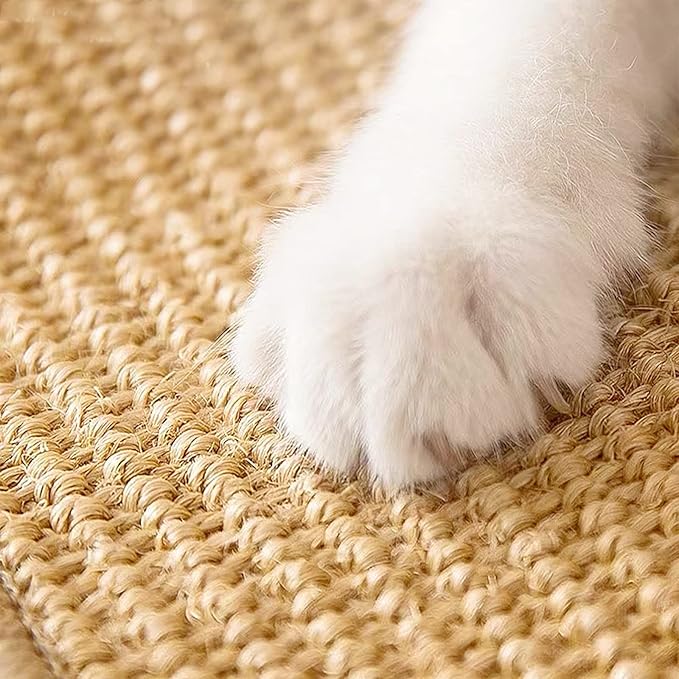 Carpet Cat Scratching Mat Sisal, 2 Packs Sisal Fabric Large 23.6" x 15.7" - Image 4