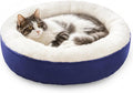 Love's cabin Round Donut Cat and Dog Cushion Bed, 20in Pet Bed by Lovescabin