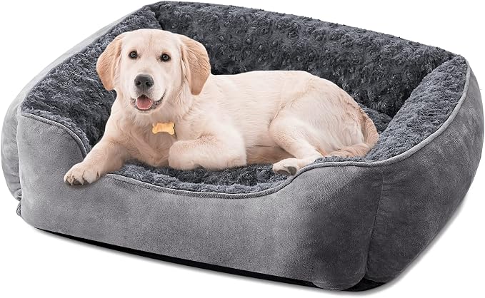 JOEJOY Rectangle Dog Bed for Large Medium Small Dogs by JOEJOY