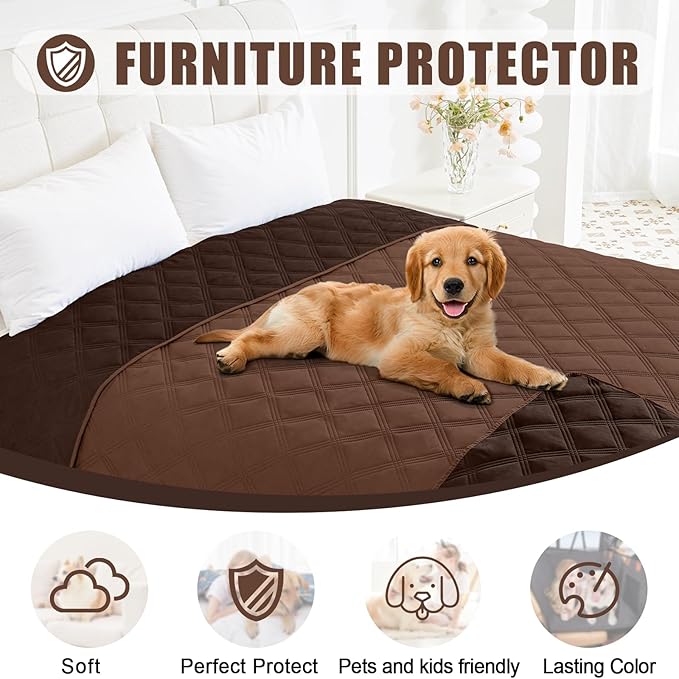 Smiry Waterproof Dog Bed Cover Blanket 82x102, Soft Reversible Pet Blanket - Image 8