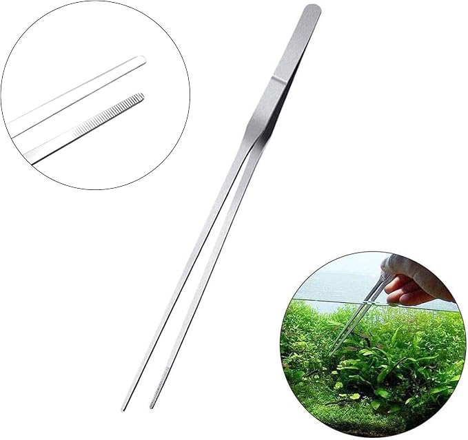 3 in 1 Aquarium Aquascape Tools Kit Long Stainless Steel Aquarium Tank Aquatic - Image 5