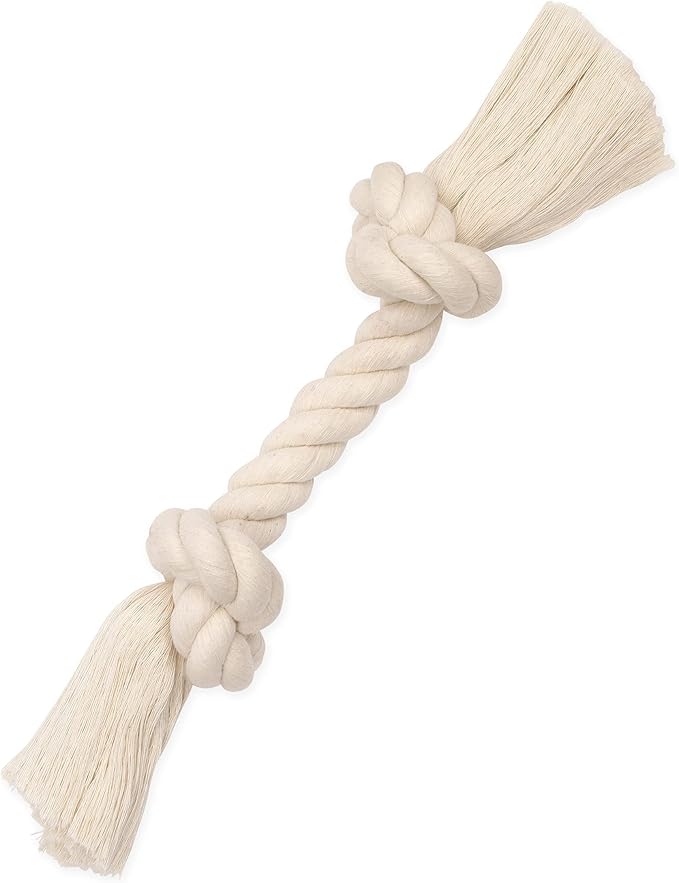 Mammoth Pet Products Dog, Flossy Chews 100-Percent Cotton White Rope Bone by MammothPetProducts
