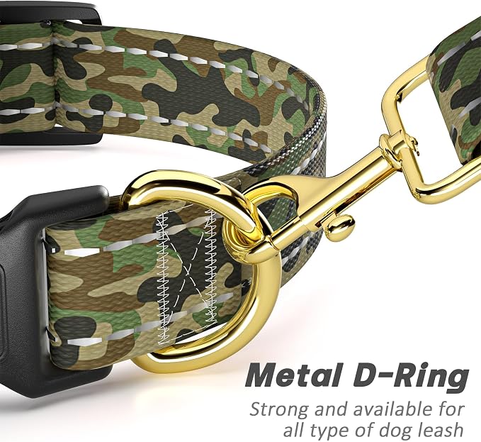 MOODEL Reflective Dog Collar for Small Dogs Cats, Cute Camouflage Adjustable - Image 5