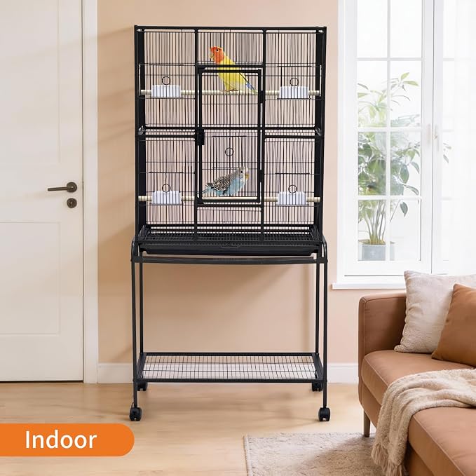 GarveeHome 62.6" H Large Bird Cage, Bird Cage - Image 8