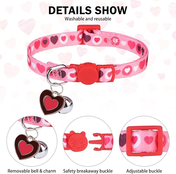 Breakaway Cat Collars for Girl Boy Cats, Fall Winter All Weather Cat Collar - Image 5