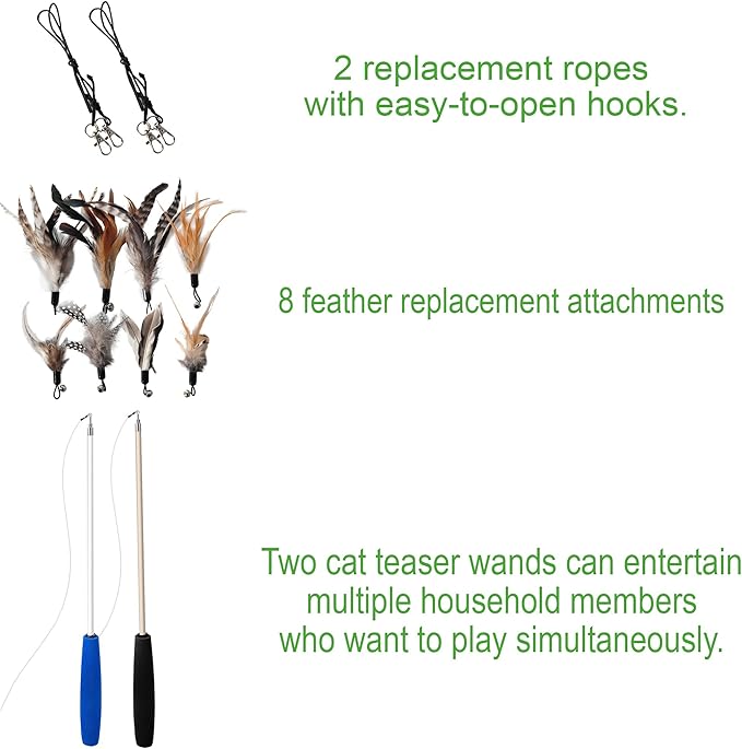Cat Toys - No Chemical Dyeing Cat Feather Toys - Image 4