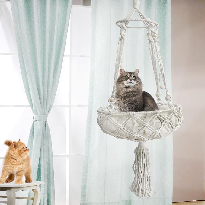 kathson Macrame Cat Hammock - Image 4