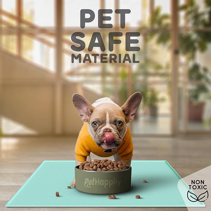 Dog Food Mat - 24x15 Raised Edges Dogs Mat - Image 3