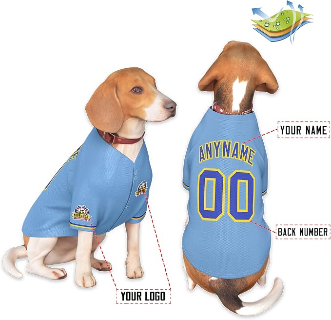 Custom Dog Baseball Jersey - Image 3