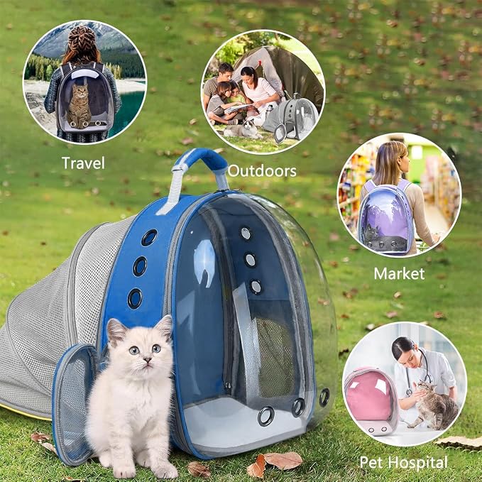 Cat Backpack Carrier Back Expandable Bubble Pet Carrier Backpack - Image 5