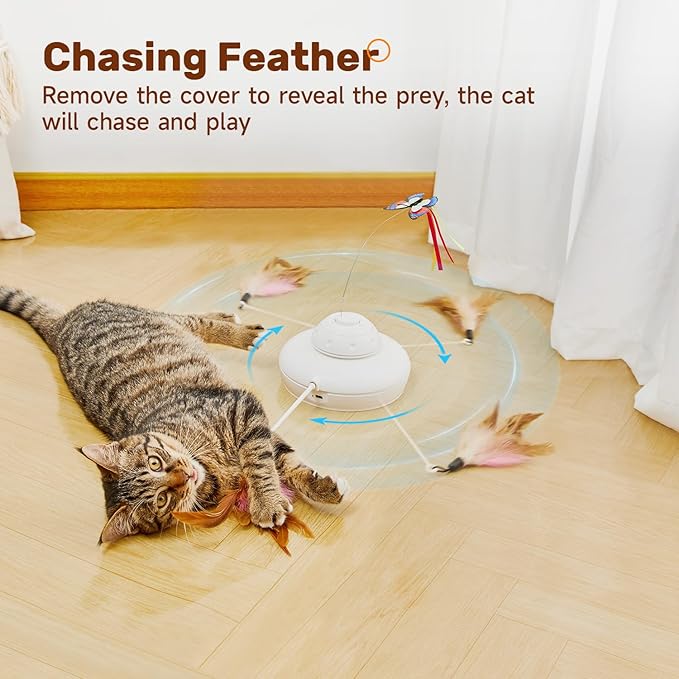 Potaroma Cat Toys Chargeable, 3in1 Hide and Seek - Image 5