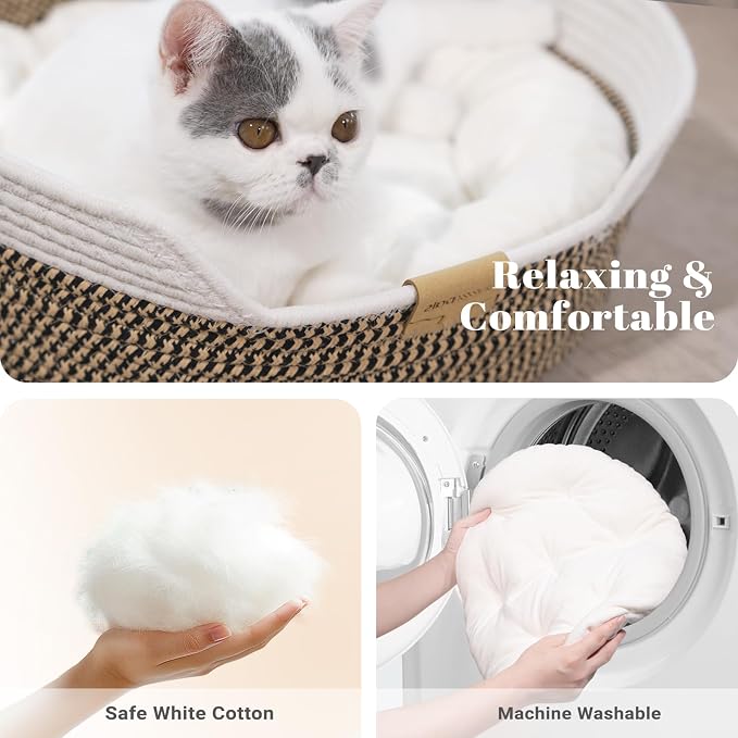 CHEERHOME PETS Cat Bed Basket - Image 3