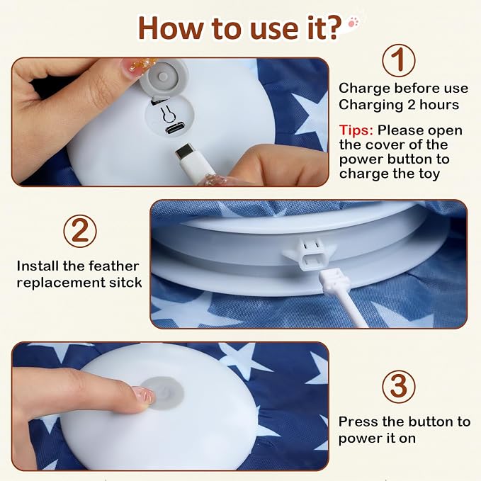 Interactive Cat Toy Rechargeable, Cat Exercise Toys - Image 6