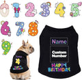 Custom Dog Birthday Shirt, Personalized Pet Apparel Print by Unknown