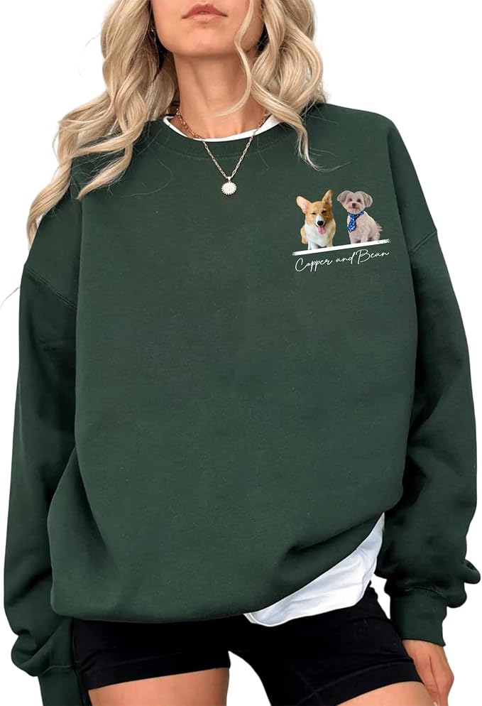 Custom Pet Sweatshirts with Photo and Name, Personalized Dog Sweatshirt - Image 7