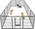 BestPet | Dog Playpen | 40 Inch, 16 Panels | Heavy Duty Metal Pet Exercise Pen by BestPet