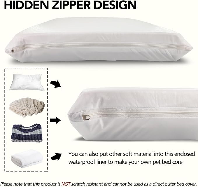 Waterproof Dog Bed Liner, Washable Replacement Cover Reusable Pet Pee Water - Image 4