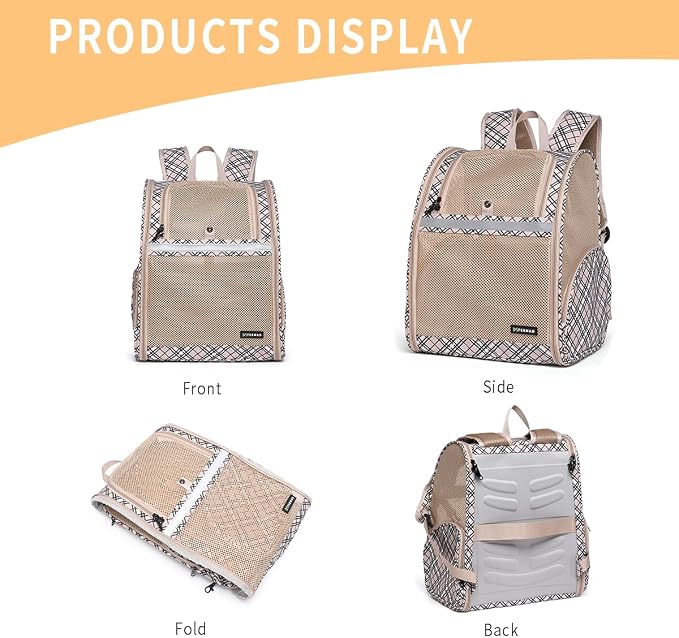 Cat Backpack Carrier for Small Dogs and Medium cat Puppy Kitten Bunny Pet - Image 6