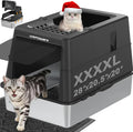 XXXXL Stainless Steel Cat Litter Box by URPOWER