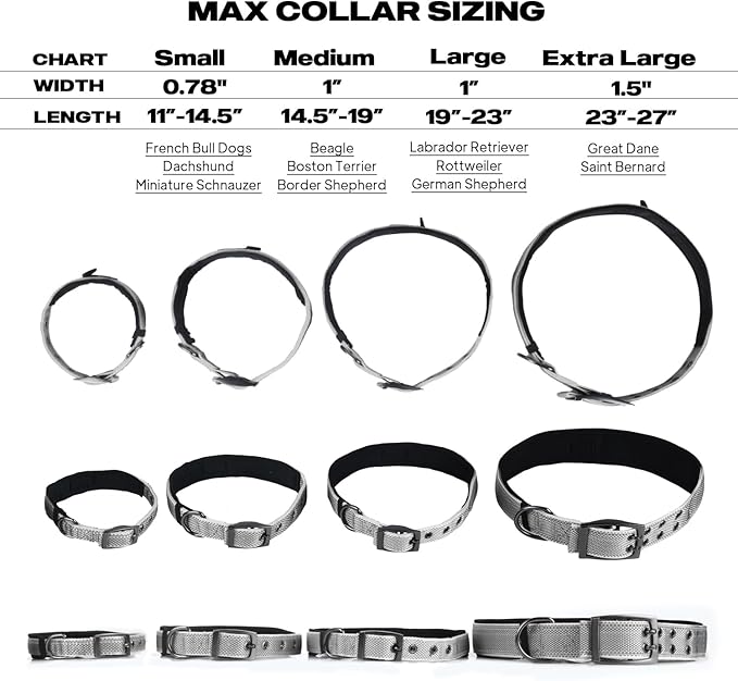 PetiFine Dog Collar for Large Dogs, Neoprene Padded and Adjustable, Reflective - Image 5