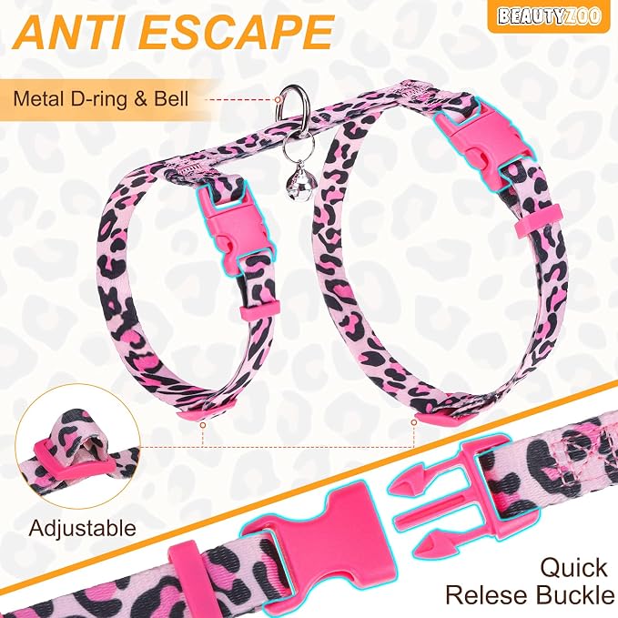 BEAUTYZOO Cat Harness and Leash Set Escape Proof - Image 4