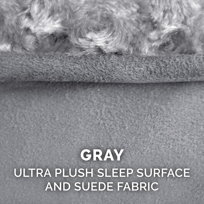 Furhaven Replacement Dog Bed Cover Ultra Plush Faux Fur & Suede Contour Luxe - Image 4