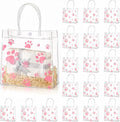 Teling 20 Packs Dog Paw Clear PVC Gift Bags by Teling
