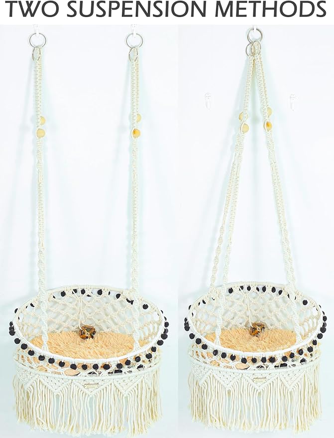 KARCEEY Macrame Cat Hammock - Image 3