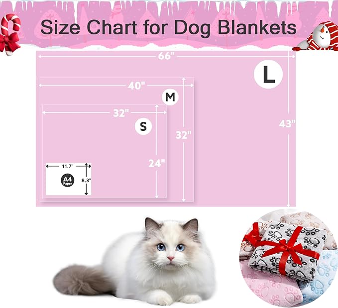 Stuffed Premium Soft Dog Blanket, - Image 5