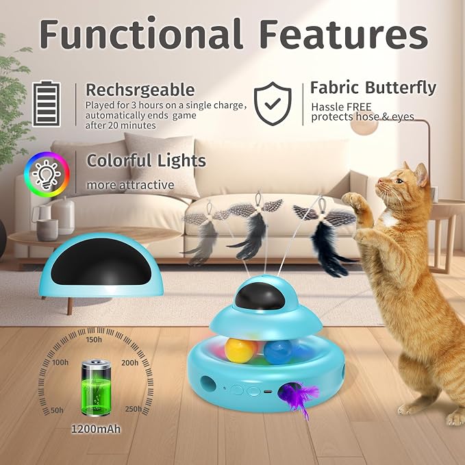 Cat Toys, 4-in-1 Automatic Kitten Toy - Image 6