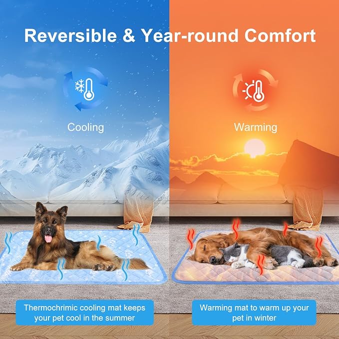 MH MYLUNE HOME Dog Cooling Mat 48x28 Inch - Image 7