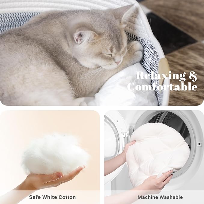 CHEERHOME PETS Cat Bed Basket - Image 3