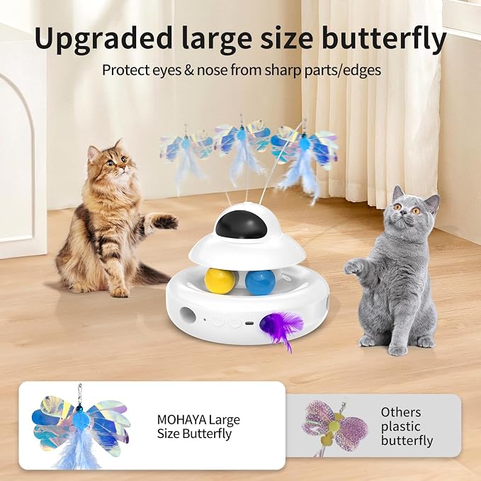 Interactive Cat Toys for Indoor Cats, 4-in-1 Automatic Kitten Toy - Image 5