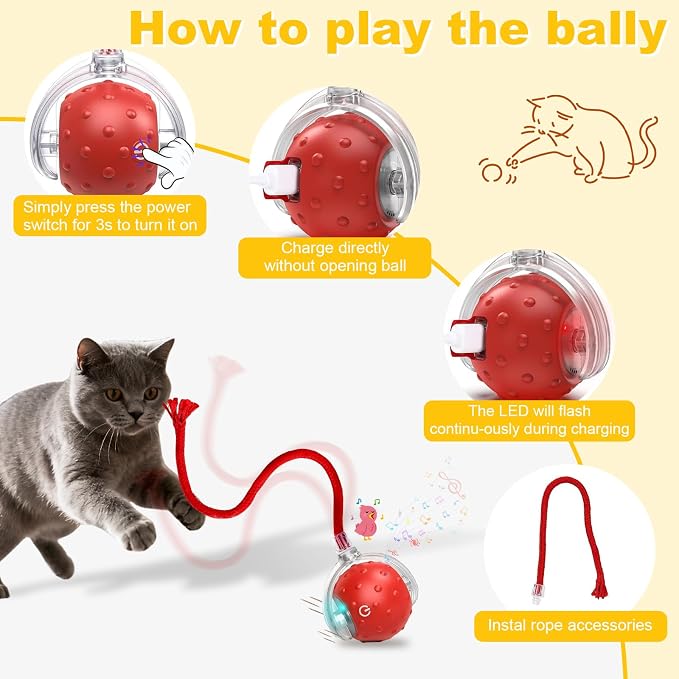 2-Pack Interactive Cat Toys Ball - Image 7