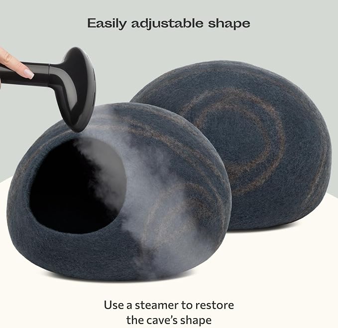 MEOWFIA Cat Cave – Premium Felt Cat Bed - Image 5