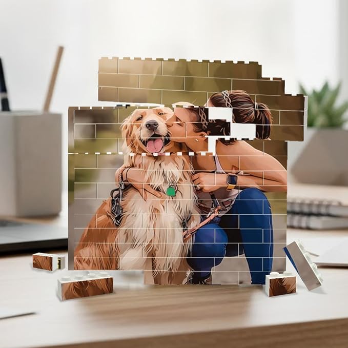 NAZENTI Custom Pet Memorial Photo Building Block gifts - Image 3