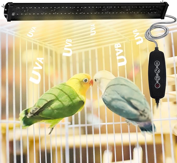 Bird Light for Cage, Full Spectrum LED Birdcage Lighting, Bird Lamp by Unknown