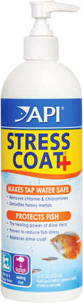 API STRESS COAT Aquarium Water Conditioner 16-Ounce Bottle by API