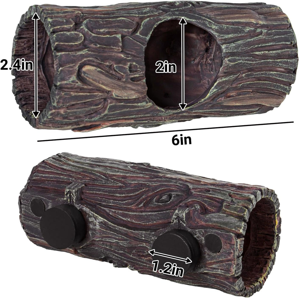 REPTIZOO Magnetic Crested Gecko Reptile Hide Cave - GlobalHabitat Supply