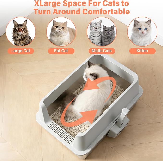 Stainless Steel Cat Litter Box - Image 5
