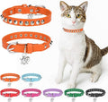 Leather Cat Collars for Boy Girl Cats by DILLYBUD