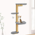 Wall Mounted Cat Wall Shelves and Climbing Tree by PELUOMOZ