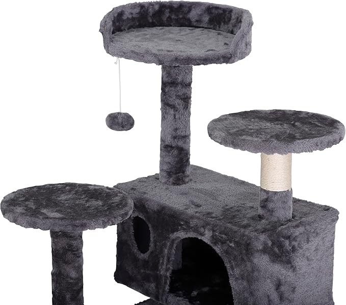 54-Inch Cat Tree for Large Cats, Sturdy Multi-Level Cat Tower - Image 5