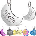 Anavia Personalized Pet ID Tags, Stainless Steel Glossy Laser Engraved Dog Cat by Anavia