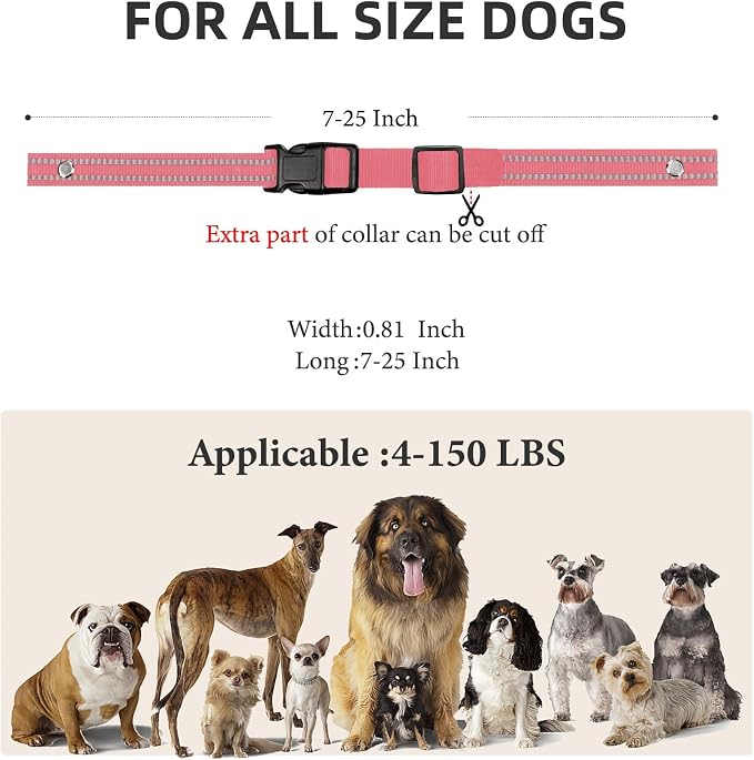 Collar Replacement Strap, Reflective Replacement Nylon Collar Strap Dog GPS - Image 7