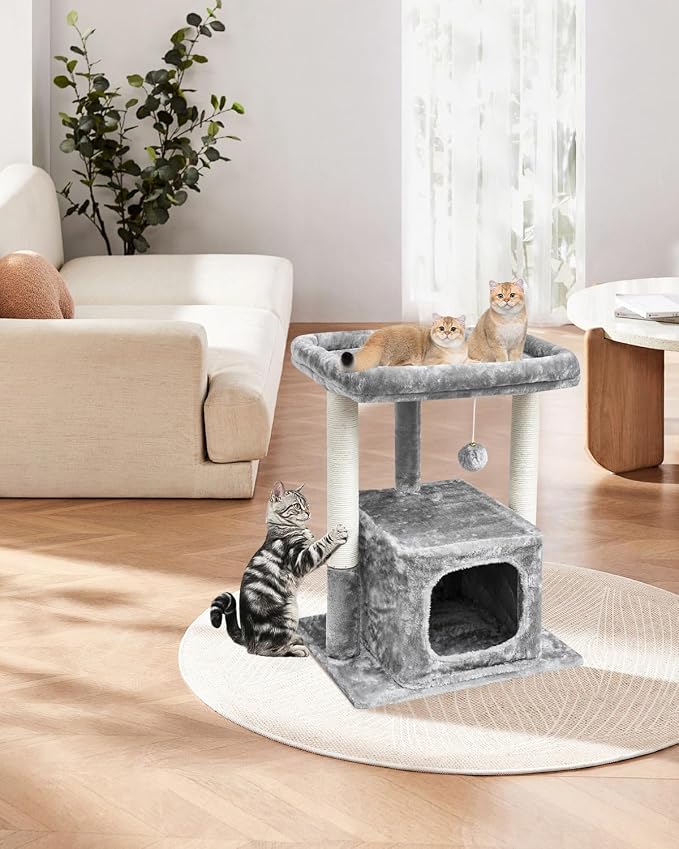 SYANDLVY 27IN Cat Tree for Indoor Cats Large Adult, Modern Activity Tower - Image 7