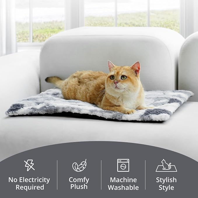 Self Warming Cat Bed, Non-Slip Heated Dog Mat Thermal Blanket - Image 2