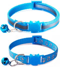 Sky Blue Reflective Cat Collar by HimyBB